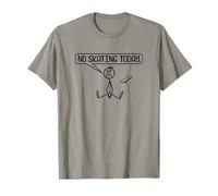 No Skating Today Funny Skater Stickman Skate Lover T-Shirt
