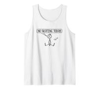 No Skating Today Funny Skater Stickman Skate Lover Tank Top