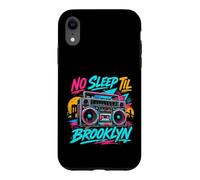 No Sleep Til Brooklyn Retro Boombox Music Lover Case for iPhone XR