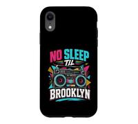 No Sleep Til Brooklyn Retro Boombox Music Lover Case for iPhone XR