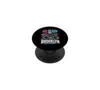 No Sleep Til Brooklyn Retro Boombox Music Lover PopSockets Adhesive PopGrip