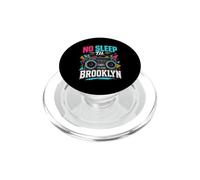 No Sleep Til Brooklyn Retro Boombox Music Lover PopSockets PopGrip for MagSafe