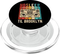 NO SLEEP TIL BROOKLYN Vintage Boombox Music Party PopSockets PopGrip for MagSafe