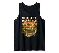 No Sleep Til Smoking Meat Funny Grilling Party Tank Top
