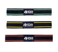 No-Slip 2" Hip Band Set by 4KOR Fitness (Set of 3/ Medium)