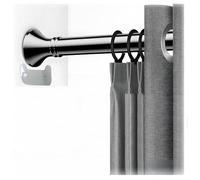 No Slip Telescoping Shower Curtain Rod,Tension Curtain Rod,No Drill Telescoping Pole,1Inch Diameter Spring Tension Rods,Stainless Steel Telescoping Pole,Curtain Rail With Card Tray(Silver,50-75cm)