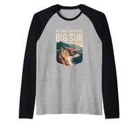 No Small Adventure Big Sur Nature Hiking Outdoor Raglan Baseball Tee