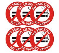 No Smoking No Vaping Sign Sticker, 15 Pcs No Smoke Labels for House,Home & Business.