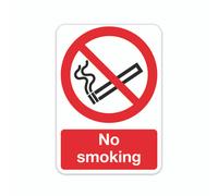 No Smoking PVC Safety Sign A5