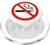 No Smoking Warning Sign Symbol, Motivational PopSockets PopGrip for MagSafe