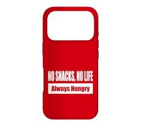 NO SNACKS, NO LIFE - Always Hungry Snack Enthusiast Theme Case for iPhone 17 Pro