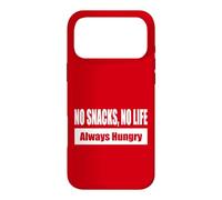 NO SNACKS, NO LIFE - Always Hungry Snack Enthusiast Theme Case for iPhone 17 Pro Max