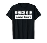 NO Snacks, NO Life - Always Hungry Snack Enthusiast Theme Value Graphic T-Shirt