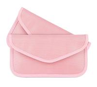 No Snooping Allowed Faraday Bag Phones(2 Pack&Large), RFID Blocking Pouch Cage Case Key Fob Protector Signal Cell Phone Privacy Protection and Car FOB, Card (Pink)
