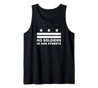No Soldiers in Our Streets DC Flag Protest Tank Top