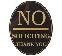 No Soliciting Sign for Funny House Acrylic Door Sign