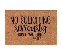 No Soliciting We Have Found Mat Entry Machine Washable Welcome Mat Heavy Duty Floor Mats For Laundry Room Entrance Patios 40 X 60Cm