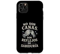 No Son Canas Sabiduria Spanish Grey Hair Mustache Case for iPhone 11 Pro Max