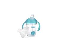 No Spill 360 Weighted Straw Grip N' Sip Tritan Cup with Hygienic Cover, 8 Oz, Trainer Cup, Teal