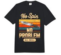 No Spin No Problem All Skill Knife Throwing Comfort Colors Adult Heavyweight T-Shirt