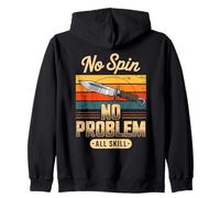 No Spin No Problem All Skill Knife Throwing Zip Hoodie