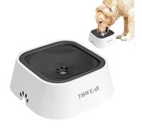 No Splash Dog Water Bowl with Floating Disk, 1.5L Slow Drinking Feeder, Anti-Overflow Anti-Choking No Spill Pet Water Bowl For Dog Cat Puppy Kitten (Black)