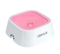 No Splash Dog Water Bowl with Floating Disk, 1.5L Slow Drinking Feeder, Anti-Overflow Anti-Choking No Spill Pet Water Bowl For Dog Cat Puppy Kitten (light pink)