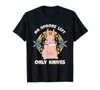 No Spoons Left Only Knives - Chronic Illness Spoonie T-Shirt