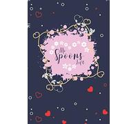 No spoons left: Spoon theory awareness Journal for chronic illness warriors, Spoonie awareness book.