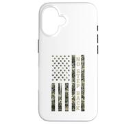 No Step Back Distressed USA American Flag Camo Aesthetic Case for iPhone 16