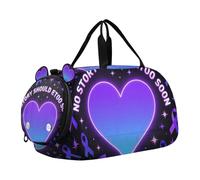 No Story Should End Happy Suicide Duffel Bag with Shoes Compartment Large Capacity Weekender Overnight Dance Bag for Boys and Girls
