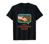 No Stranger Here Unity Diversity Handshake Design T-Shirt
