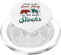 No Such Thing As Too Many Stocks Bull Bear Stock Market PopSockets PopGrip for MagSafe