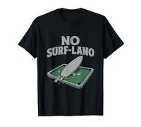 No Surf-lano Beach Squad Surfboard Break Pool Table Graphic T-Shirt