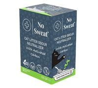 No Sweat Activated Carbon Cat Litter Odour Neutralizer-Made Of Coconut Shell-All Natural-No Chemical,Toxic Ingredients-Unscented-Planet Friendly-Disposable 5 Packs in One Box 125 GR- Packing May Vary