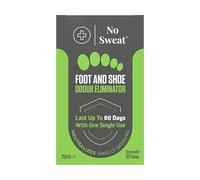 No Sweat Foot And Shoe Odour Eliminator - Lasts Up To 60 Days With One Single Use - Suitable Care For Athlete's Foot- Neutralise Bad Odours-1 Box X10 Sachets