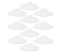No Sweat Hat Liner, Absorbent Hat Insert, 10-Piece Sweat Control Pack, Flexible Shaper Pad, Baseball Cap Accessory for Fishing, Running, Hiking, Cowboy, Family, 11.5 x 5.04 inches