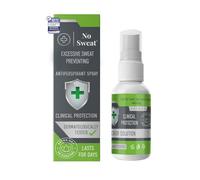 No Sweat Maximum Strength Clinical Antiperspirant Spray, Strong Deodorant for Excessive Sweating & Hyperhidrosis Treatment, Lasts up to 7 Days-50 ML - Packing May Vary