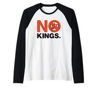 No Symbol and Kings a Crown Political Bold Protest Statement Raglan Baseball Tee