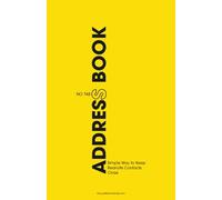 No Tabs Address Book | A Simple Way to Keep Real-Life Contacts Close: Forget the Alphabet-Organize Your Contacts Your Way