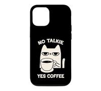 No Talkie Yes Coffee Moody Cat Lover Feline Case for iPhone 12/12 Pro