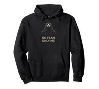 No Team Only Me Hawk Solo Mindset Graphic Pullover Hoodie