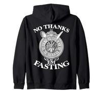 No Thanks I M Fasting Zip Hoodie