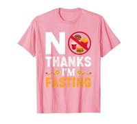 No Thanks I'm Fasting Intermittent Fasting Ramadan Fitness T-Shirt, Men, Pink, 3X-Large