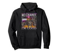 No Thanks I'm Good Funny Asexual Lgbtq Cat Meme Bootleg Pullover Hoodie
