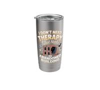 No Therapy Abandoned Buildings Stainless Steel Insulated Tumbler