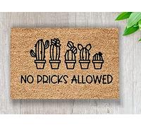 No Thorns,Funny Doormats,Cactus Doormats,Plant Doormats,Spring Decoration,Front Porch Decoration,Funny Welcome Mats,New Home Doormats Bathroom Kitchen Door Mat Rug Home Decor 24X16 Inch