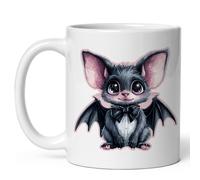 No Thorns Media Bat Mug for Women Men Ceramic Mugs Tea Coffee Cup with Handle Cute White - 11 oz Funny Novelty Nice Graphic Design Print for Kitchen ID44994