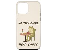 No Thoughts Head Empty Frog Funny Gen Z Meme Brain Fog Case for iPhone 12 mini