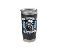 No Thoughts Head Empty Funny Raccoon Gift Stainless Steel Insulated Tumbler